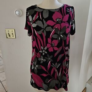 Chico's Pink Boxy Blouse Relaxed Fit